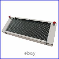 4 Row Aluminum Radiator for Bobcat Skid Steer 642 642B 643 722 742 743 # 6571713