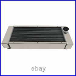 4 Row Aluminum Radiator for Bobcat Skid Steer 642 642B 643 722 742 743 # 6571713