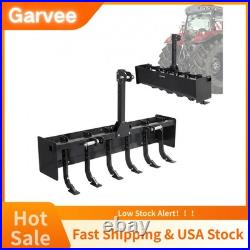 55 Inch Box Blade for Tractor Heavy Duty Land Leveler With 6 Adjustable Shanks