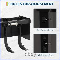 55 Inch Box Blade for Tractor Heavy Duty Land Leveler With 6 Adjustable Shanks