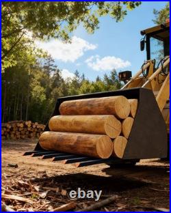 58 Bucket Clamp On Pallet Forks 4000LBS Heavy Duty Skid Steer Tractor