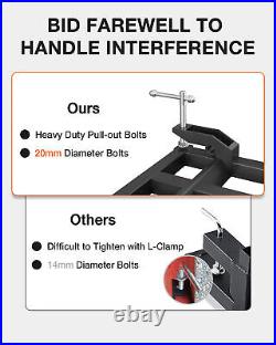 58 Clamp on Debris Forks to 4000lbs Pallet Tractor for Loader Bucket Skid Steer