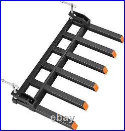 58 Clamp on Heavy Duty Debris Fork for Tractor Skid Steer BucketsTrash Forks US