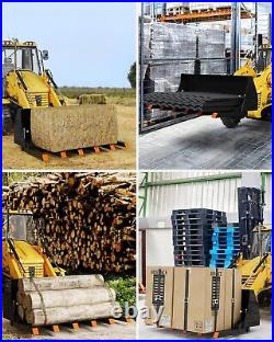 58 Clamp on Heavy Duty Debris Fork for Tractor Skid Steer BucketsTrash Forks US