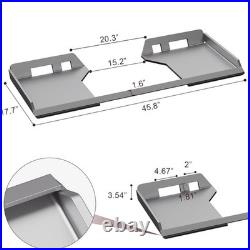 5/16 3/8 1/2 Quick Tach Attachment Skid Steer Mount Plate Adapter Loader