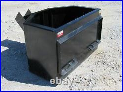 5/8 Cubic Yard Concrete Dispensing Bucket Attachment Fits Skid Steer Loader