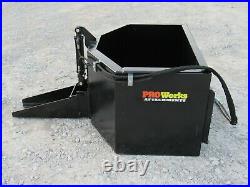 5/8 Cubic Yard Hydraulic Concrete Dispensing Bucket Attachment Fits Skid Steer