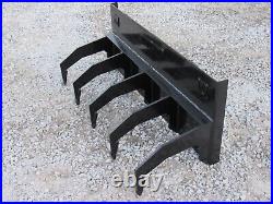 5 Tine Ripper Soil Tiller Fits Skid Steer Quick Attach Free Shipping