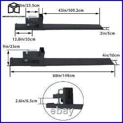 60Inch 4000LBS Clamp on Bucket Pallet Forks Tractor Loader Skid Steer Attach