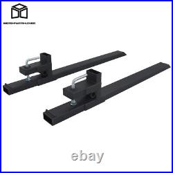 60Inch 4000LBS Clamp on Bucket Pallet Forks Tractor Loader Skid Steer Attach