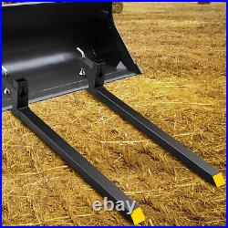 60 2000 lbs Clamp on Pallet Forks for Tractor Bucket Loader Tractor Skid Steer