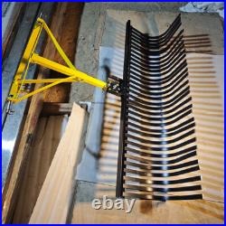 60'' 3 Point 3 Pt Landscape Rock Rake For Category 1 Skid Steer Tractors Loader
