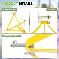 60'' 3 Point 3 Pt Landscape Rock Rake For Category 1 Skid Steer Tractors Loader