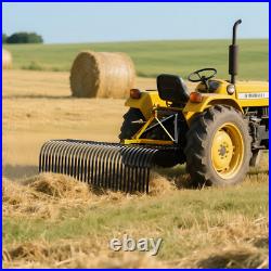 60'' 3 Point 3 Pt Landscape Rock Rake For Category 1 Skid Steer Tractors Loader