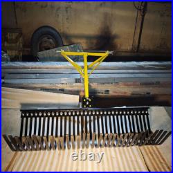 60'' 3 Point 3 Pt Landscape Rock Rake For Category 1 Skid Steer Tractors Loader