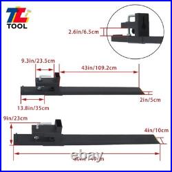 60 4000LBS Clamp On Bucket Loader Attachment Skid Steer Tractor Pallet Forks