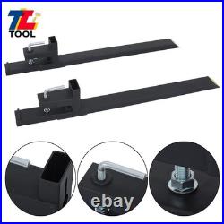 60 4000LBS Clamp On Bucket Loader Attachment Skid Steer Tractor Pallet Forks