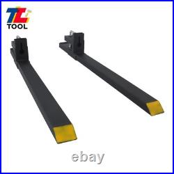 60 4000LBS Clamp On Bucket Loader Attachment Skid Steer Tractor Pallet Forks