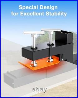 60 4000 lbs Clamp on Pallet Forks with Bar for Loader Bucket Skid Steer Tractor