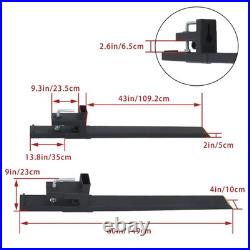 60 4000lbs Clamp on Pallet Forks For Tractor Attachments Skid Steer Loader