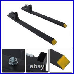 60 4000lbs Clamp on Pallet Forks For Tractor Attachments Skid Steer Loader
