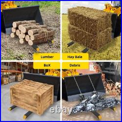 60 4000lbs Pallet Forks Heavy Duty Tractor Forks for Loader Bucket Skid Steer