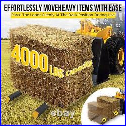 60 4000lbs Pallet Forks Heavy Duty Tractor Forks for Loader Bucket Skid Steer