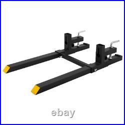 60 4000lbs Pallet Forks Heavy Duty Tractor Forks for Loader Bucket Skid Steer