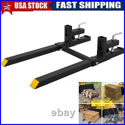 60 4000lbs Pallet Forks Heavy Duty Tractor Forks for Loader Bucket Skid Steer