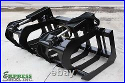 60 Brush Grapple Quick Attach Skid Steer Loader Grapple Bucket Free Shipping