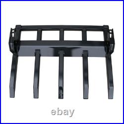 60 Clamp Debris Forks Tractor Skid Steer Loader Bucket Pallet Forks Heavy Steel