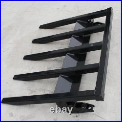 60 Clamp Debris Forks Tractor Skid Steer Loader Bucket Pallet Forks Heavy Steel