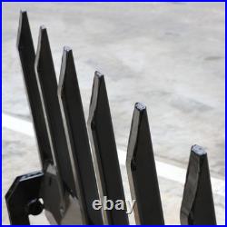60 Clamp Debris Forks Tractor Skid Steer Loader Bucket Pallet Forks Heavy Steel