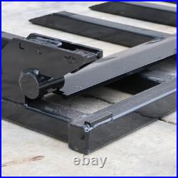 60 Clamp Debris Forks Tractor Skid Steer Loader Bucket Pallet Forks Heavy Steel