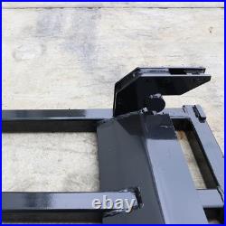 60 Clamp Debris Forks Tractor Skid Steer Loader Bucket Pallet Forks Heavy Steel