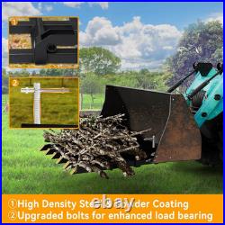 60 Clamp Debris Forks Tractor Skid Steer Loader Bucket Pallet Forks Heavy Steel