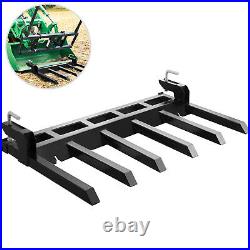 60 Clamp On Debris Forks Tractor Skid Steer Loader Attachment Heavy Duty Steel