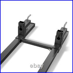 60 Clamp on Pallet Forks 4500lbs for Loader Bucket Tractor with Adjustable Bar