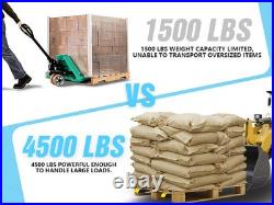 60 Clamp on Pallet Forks 4500lbs for Loader Bucket Tractor with Adjustable Bar