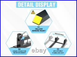 60 Clamp on Pallet Forks 4500lbs for Loader Bucket Tractor with Adjustable Bar