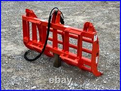 60 Compact Tractor Root Rake Brush Clam Grapple Attachment Fits Kubota Loader