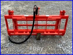 60 Compact Tractor Root Rake Brush Clam Grapple Attachment Fits Kubota Loader
