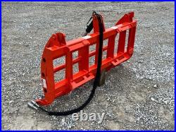 60 Compact Tractor Root Rake Brush Clam Grapple Attachment Fits Kubota Loader
