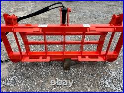 60 Compact Tractor Root Rake Brush Clam Grapple Attachment Fits Kubota Loader