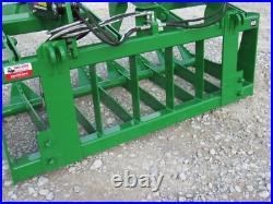 60 Dual Cylinder Root Grapple Bucket Attachment Fits John Deere Tractor Loader