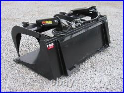 60 Dual Cylinder Smooth Bucket Grapple Attachment Fits Skid Steer Quick Attach 60 Dual Cylinder Smooth Bucket Grapple Attachment Fits Skid Steer Quick Attach