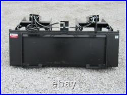 60 Dual Cylinder Smooth Bucket Grapple Attachment Fits Skid Steer Quick Attach