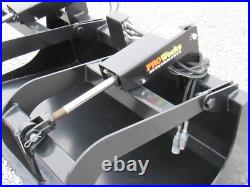 60 Dual Cylinder Smooth Bucket Grapple Attachment Fits Skid Steer Quick Attach 60 Dual Cylinder Smooth Bucket Grapple Attachment Fits Skid Steer Quick Attach