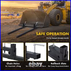 60-Inch Clamp on Pallet Forks 2000 lbs for Tractor Bucket Loader Skid Steer