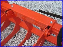 60 Root Grapple Grease and 48 Walk Through Pallet Forks Combo Quick Attach